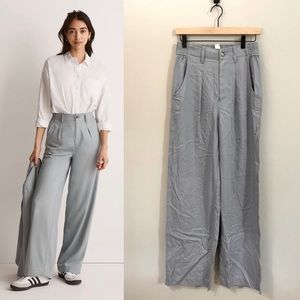 NWT Madewell Tall Neale Straight-Leg Pant in Drapeweave, T2